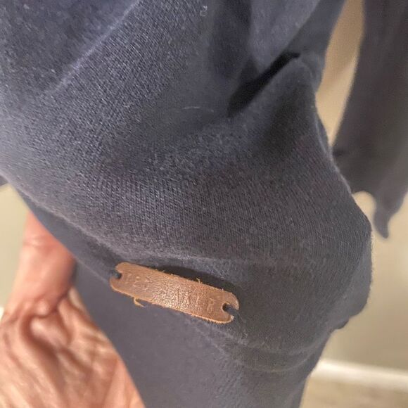 Ted Baker Navy Color Quarter Zip Sweater Mens Sz 40 - Picture 2 of 6